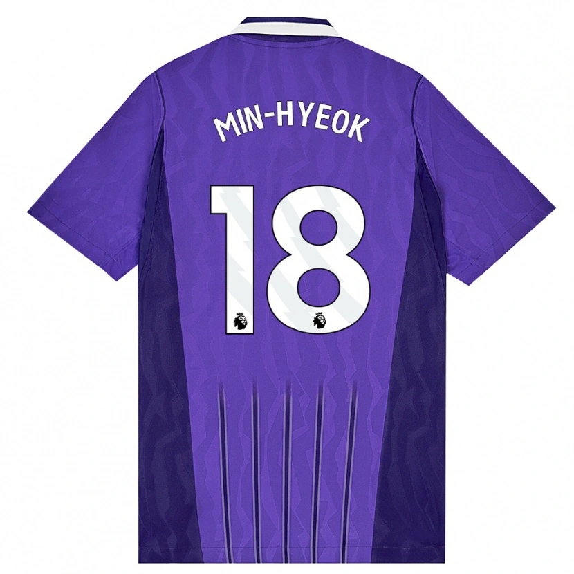 Danxen Herren Min-Hyeok Yang #18 Violett Weiß Ausweichtrikot Trikot 2026/27 T-Shirt Österreich