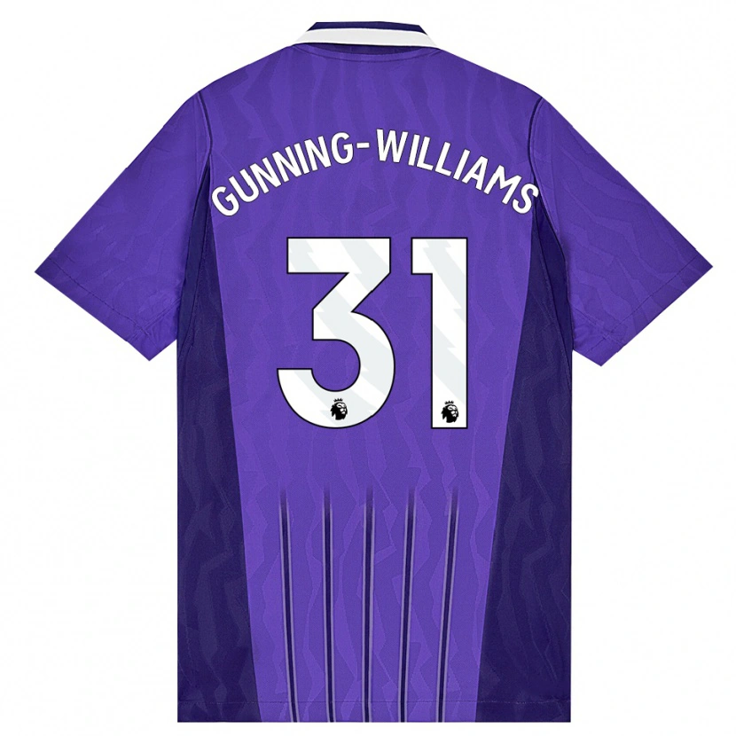 Danxen Herren Lenna Gunning-Williams #31 Violett Weiß Ausweichtrikot Trikot 2026/27 T-Shirt Österreich