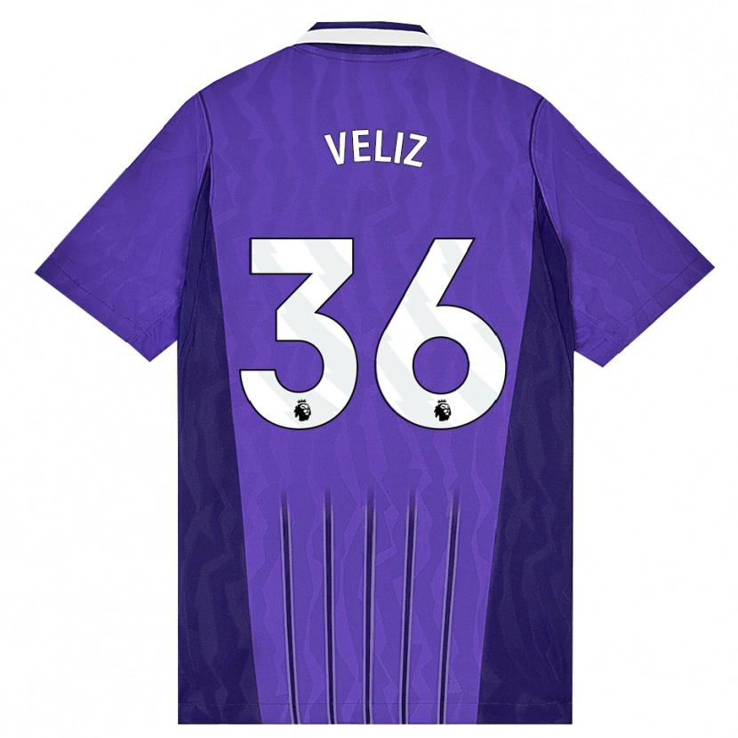 Danxen Herren Alejo Véliz #36 Violett Weiß Ausweichtrikot Trikot 2026/27 T-Shirt Österreich