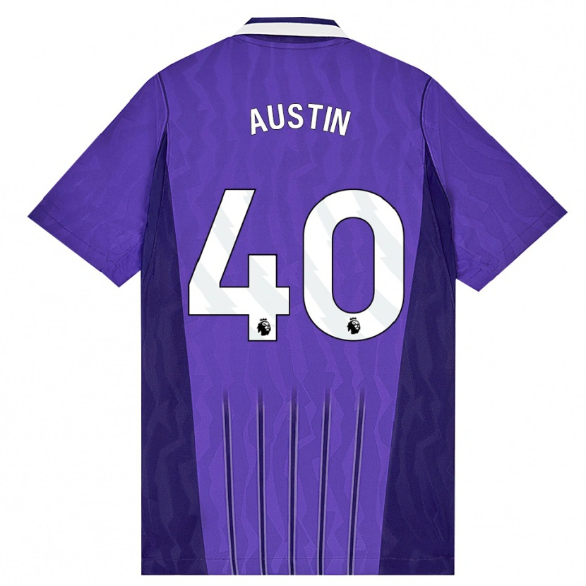 Danxen Herren Brandon Austin #40 Violett Weiß Ausweichtrikot Trikot 2026/27 T-Shirt Österreich