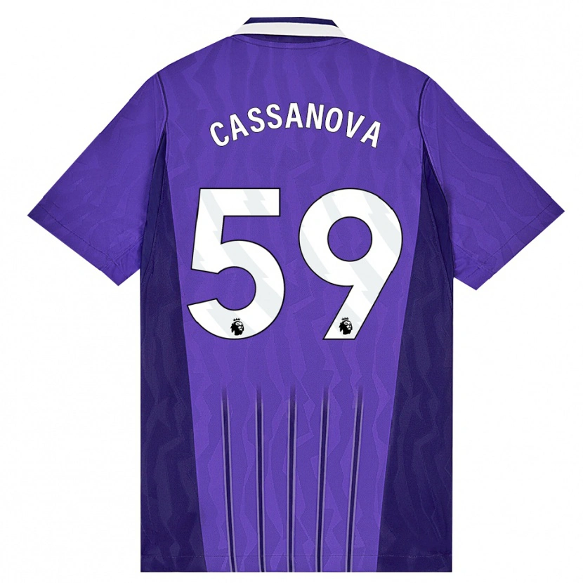 Danxen Herren Dante Cassanova #59 Violett Weiß Ausweichtrikot Trikot 2026/27 T-Shirt Österreich