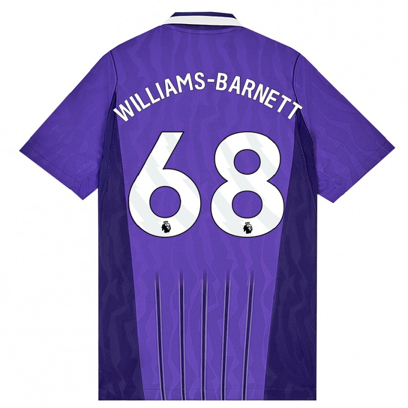 Danxen Herren Luca Williams-Barnett #68 Violett Weiß Ausweichtrikot Trikot 2026/27 T-Shirt Österreich
