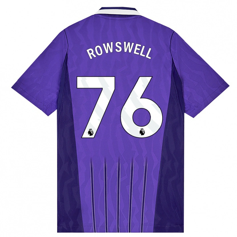 Danxen Herren James Rowswell #76 Violett Weiß Ausweichtrikot Trikot 2026/27 T-Shirt Österreich