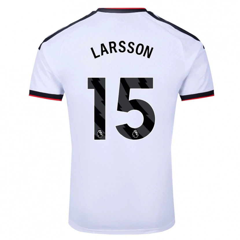 Danxen Herren Hugo Larsson #15 Weiß Schwarz Rot Heimtrikot Trikot 2026/27 T-Shirt Österreich