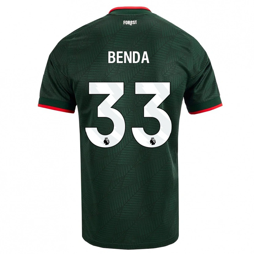 Danxen Herren Steven Benda #33 Dunkelgrün Rot Auswärtstrikot Trikot 2026/27 T-Shirt Österreich