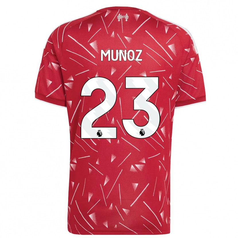 Danxen Damen Víctor Muñoz #23 Weiß Rot Heimtrikot Trikot 2026/27 T-Shirt Österreich
