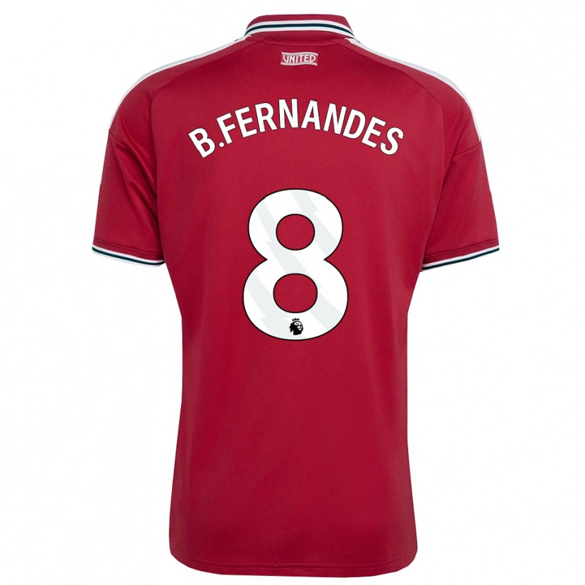Danxen Damen Bruno Fernandes #8 Rot Gelb Weiß Heimtrikot Trikot 2026/27 T-Shirt Österreich