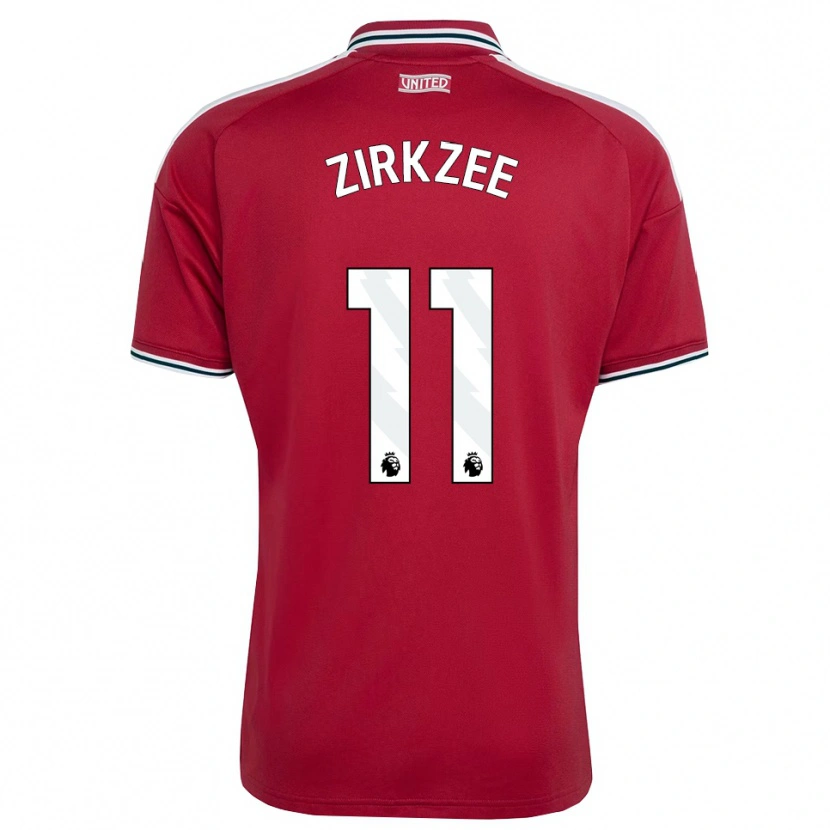 Danxen Damen Joshua Zirkzee #11 Rot Gelb Weiß Heimtrikot Trikot 2026/27 T-Shirt Österreich