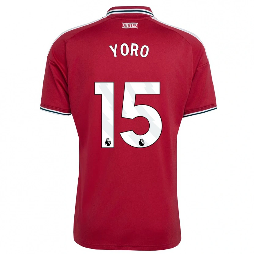 Danxen Damen Leny Yoro #15 Rot Gelb Weiß Heimtrikot Trikot 2026/27 T-Shirt Österreich