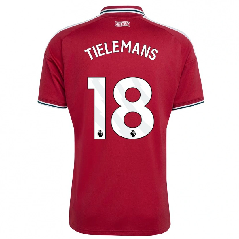 Danxen Damen Youri Tielemans #18 Rot Gelb Weiß Heimtrikot Trikot 2026/27 T-Shirt Österreich