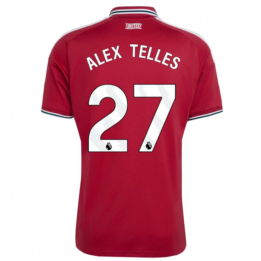 Danxen Damen Alex Nicolao Telles #27 Rot Gelb Weiß Heimtrikot Trikot 2026/27 T-Shirt Österreich