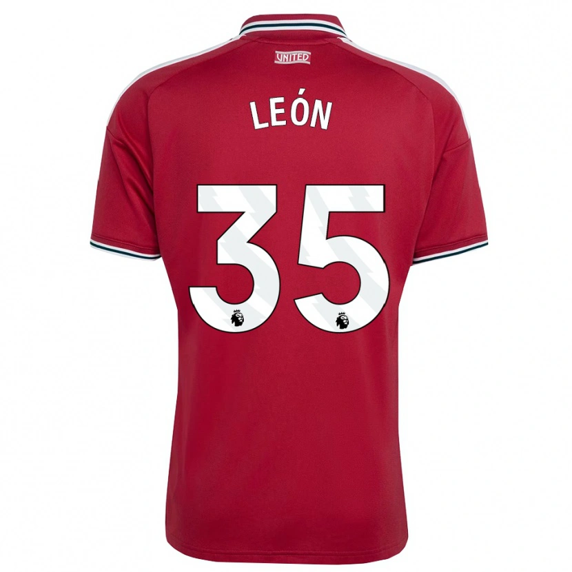 Danxen Damen Diego León #35 Rot Gelb Weiß Heimtrikot Trikot 2026/27 T-Shirt Österreich