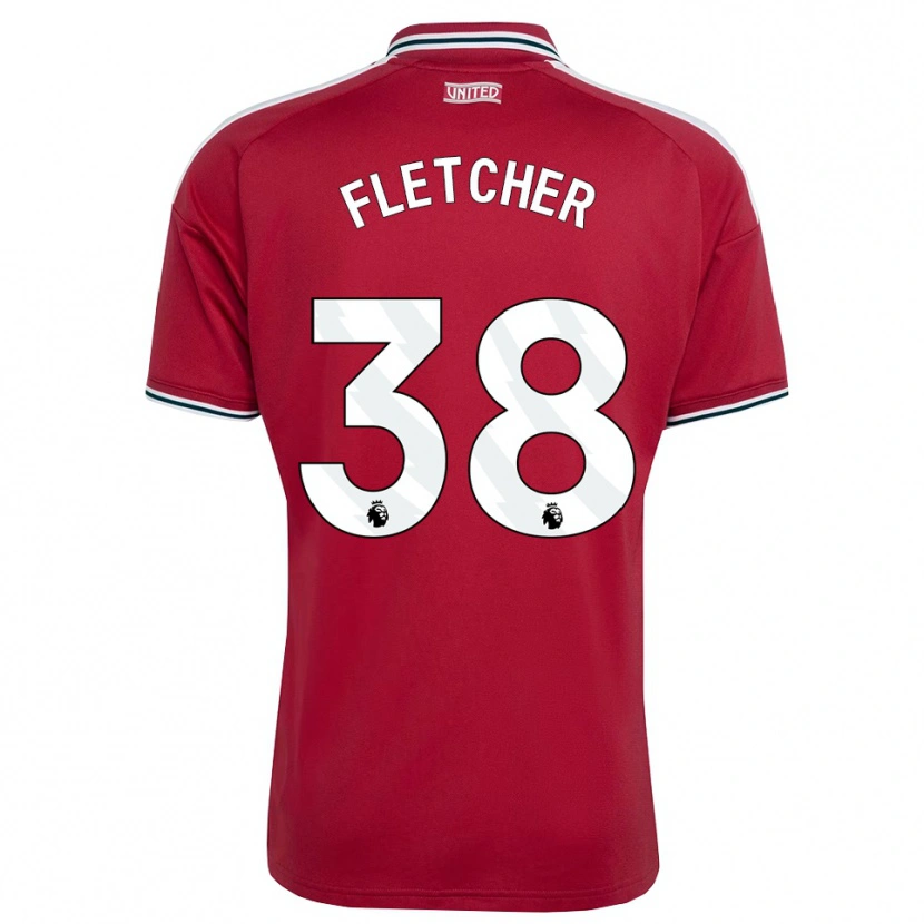 Danxen Damen Jack Fletcher #38 Rot Gelb Weiß Heimtrikot Trikot 2026/27 T-Shirt Österreich