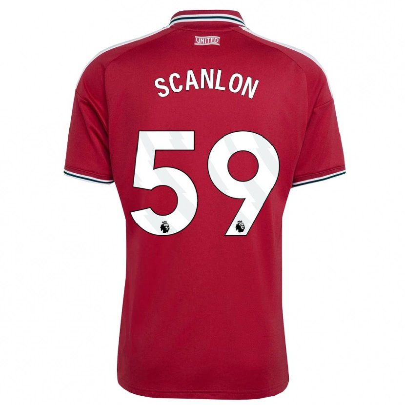 Danxen Damen James Scanlon #59 Rot Gelb Weiß Heimtrikot Trikot 2026/27 T-Shirt Österreich