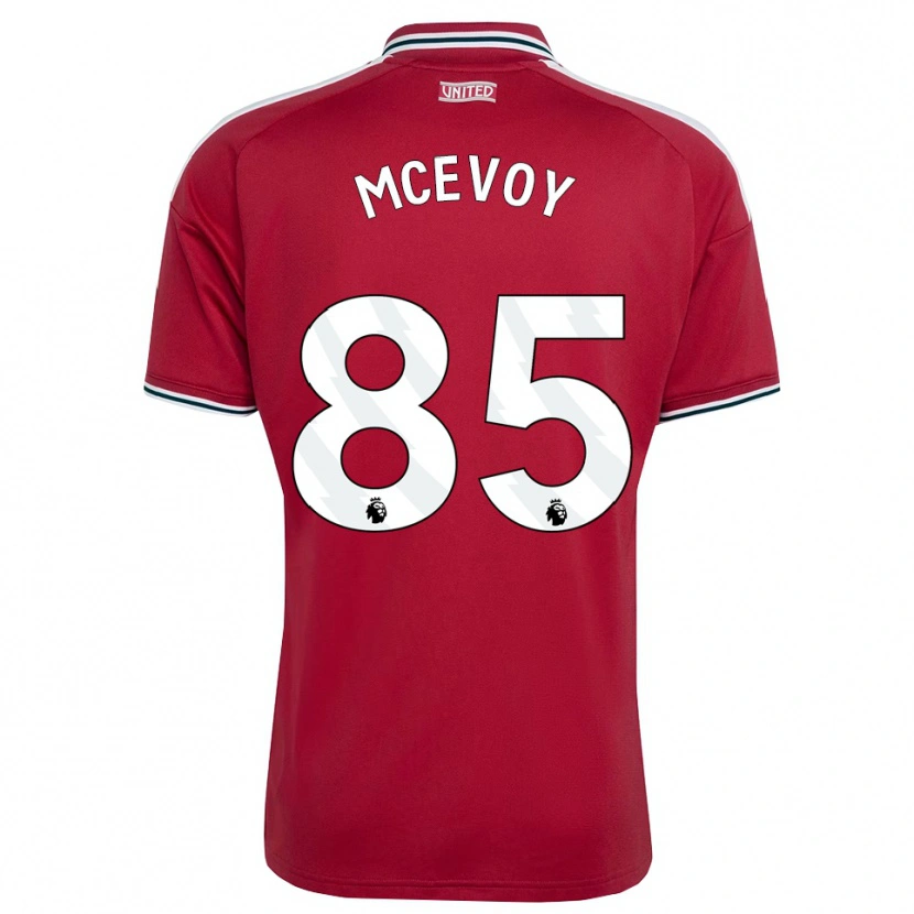 Danxen Damen Jay Mcevoy #85 Rot Gelb Weiß Heimtrikot Trikot 2026/27 T-Shirt Österreich