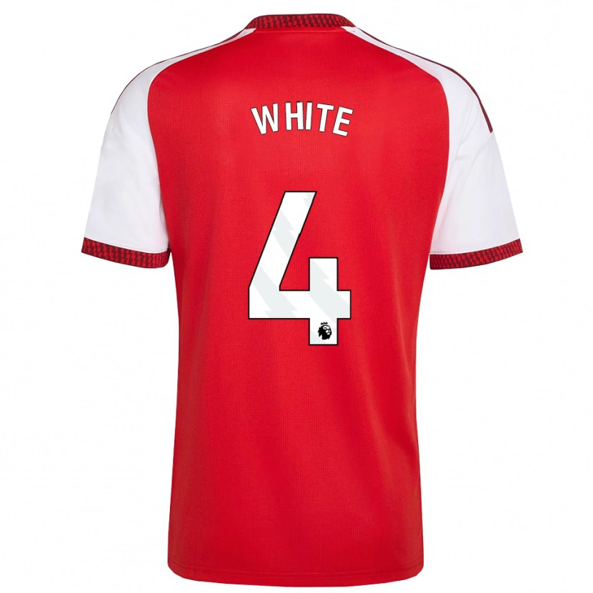 Danxen Damen Ben White #4 Rot Weiß Schwarz Heimtrikot Trikot 2026/27 T-Shirt Österreich