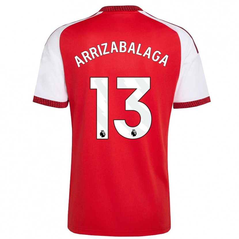 Danxen Damen Kepa Arrizabalaga #13 Rot Weiß Schwarz Heimtrikot Trikot 2026/27 T-Shirt Österreich