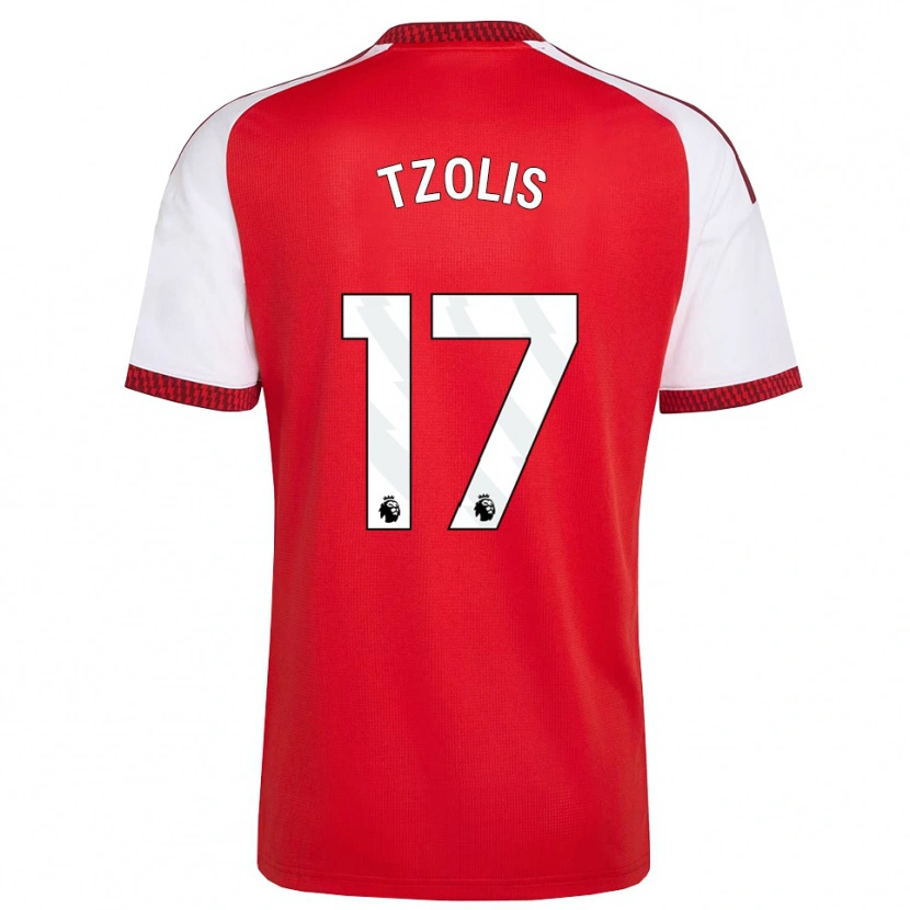 Danxen Damen Christos Tzolis #17 Rot Weiß Schwarz Heimtrikot Trikot 2026/27 T-Shirt Österreich