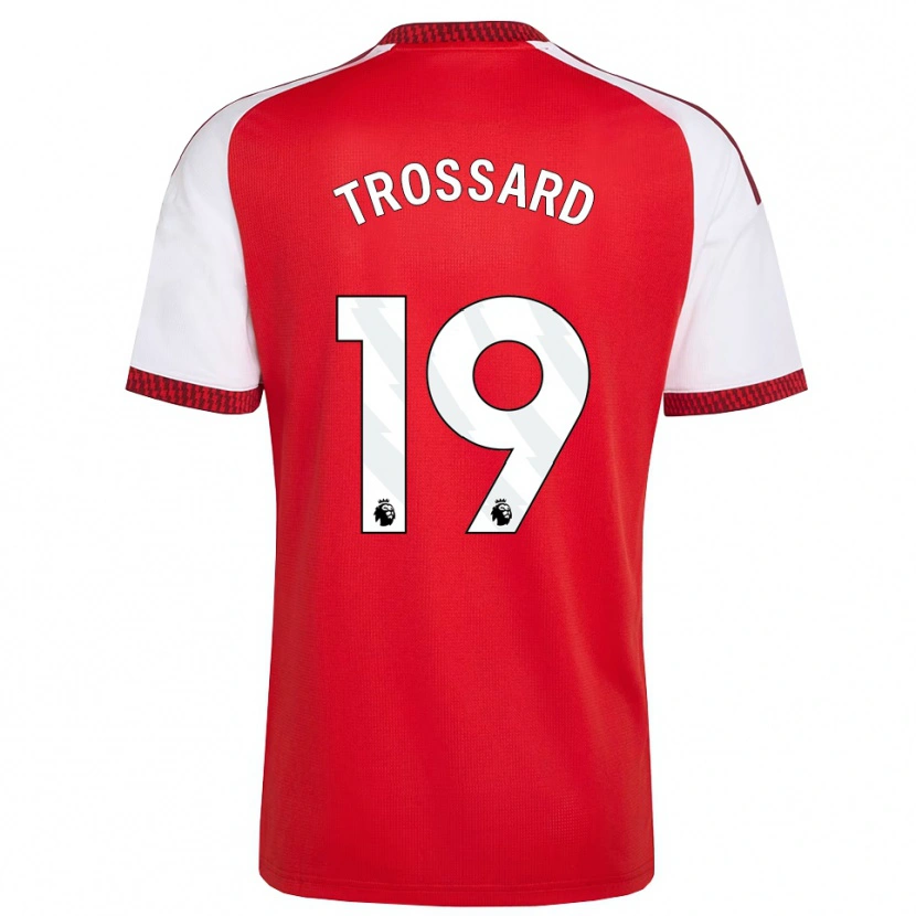 Danxen Damen Leandro Trossard #19 Rot Weiß Schwarz Heimtrikot Trikot 2026/27 T-Shirt Österreich