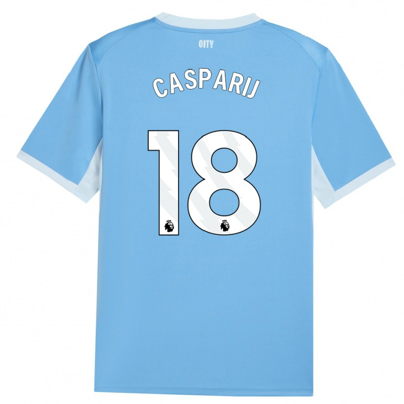 Danxen Damen Kerstin Casparij #18 Hellhimmelblau Weiß Heimtrikot Trikot 2026/27 T-Shirt Österreich