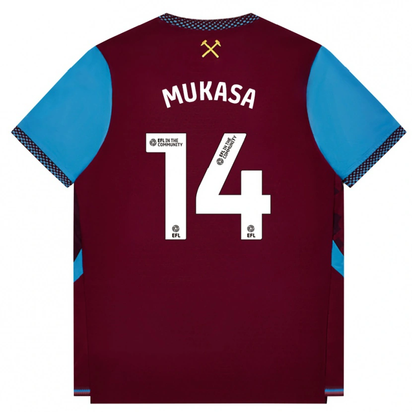 Danxen Damen Divine Mukasa #14 Burgund Kornblumenblau Heimtrikot Trikot 2026/27 T-Shirt Österreich