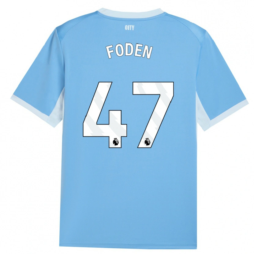 Danxen Damen Phil Foden #47 Hellhimmelblau Weiß Heimtrikot Trikot 2026/27 T-Shirt Österreich