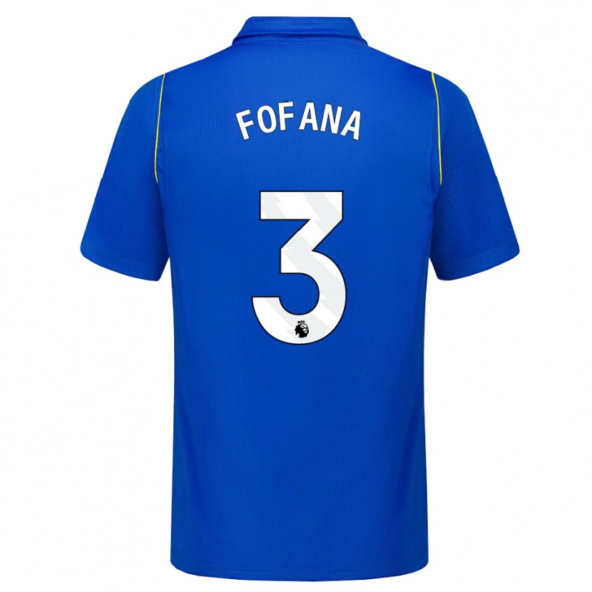 Danxen Damen Wesley Fofana #3 Blau Gelb Heimtrikot Trikot 2026/27 T-Shirt Österreich