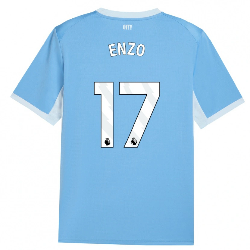 Danxen Damen Enzo Fernández #17 Hellhimmelblau Weiß Heimtrikot Trikot 2026/27 T-Shirt Österreich