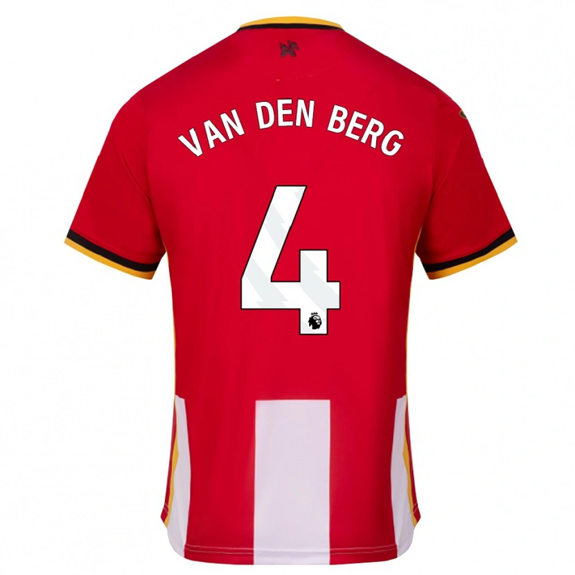 Danxen Damen Sepp Van Den Berg #4 Gelb Schwarz Rot Heimtrikot Trikot 2026/27 T-Shirt Österreich