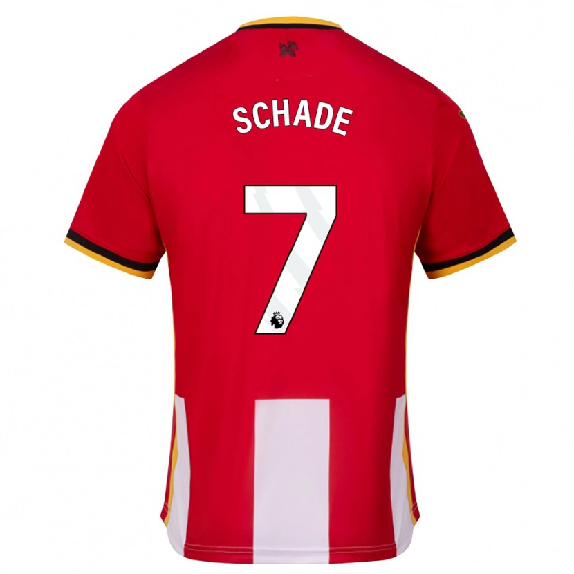 Danxen Damen Kevin Schade #7 Gelb Schwarz Rot Heimtrikot Trikot 2026/27 T-Shirt Österreich