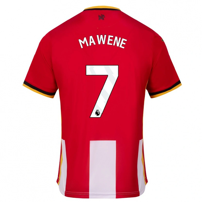 Danxen Damen Theo Mawene #7 Gelb Schwarz Rot Heimtrikot Trikot 2026/27 T-Shirt Österreich
