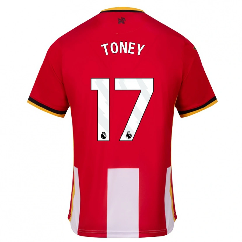 Danxen Damen Ivan Toney #17 Gelb Schwarz Rot Heimtrikot Trikot 2026/27 T-Shirt Österreich