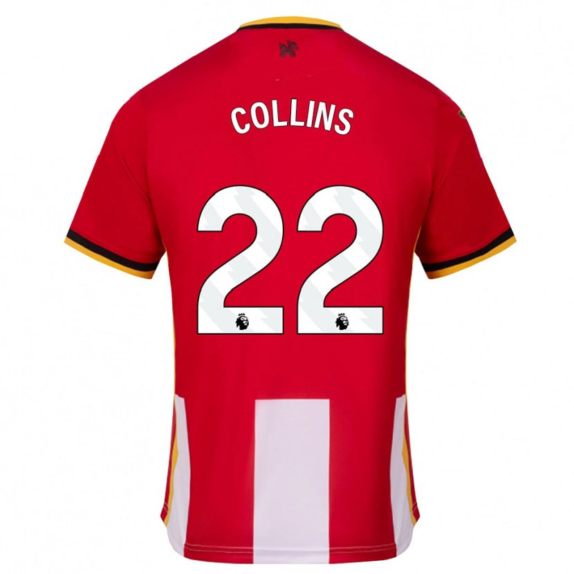 Danxen Damen Nathan Collins #22 Gelb Schwarz Rot Heimtrikot Trikot 2026/27 T-Shirt Österreich