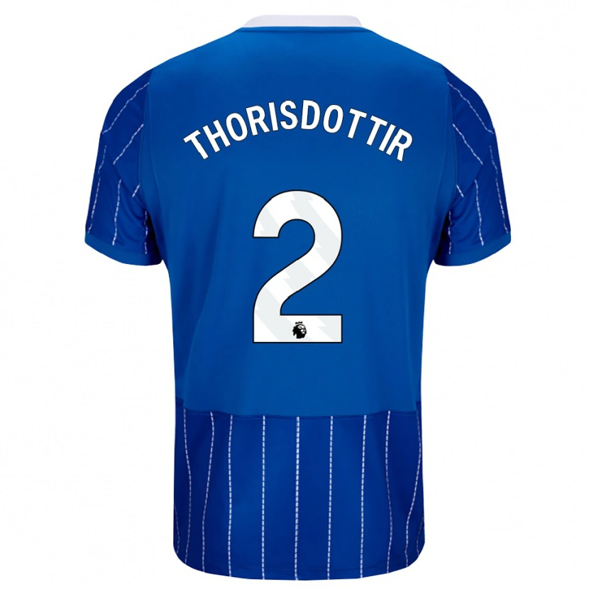 Danxen Damen Maria Thorisdottir #2 Mittelblau Weiß Heimtrikot Trikot 2026/27 T-Shirt Österreich