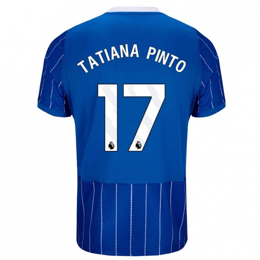 Danxen Damen Tatiana Vanessa Ferreira Pinto #17 Mittelblau Weiß Heimtrikot Trikot 2026/27 T-Shirt Österreich