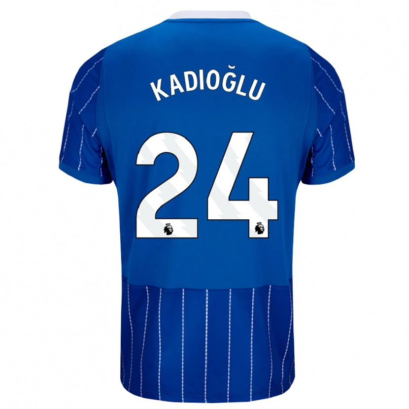 Danxen Damen Ferdi Kadıoğlu #24 Mittelblau Weiß Heimtrikot Trikot 2026/27 T-Shirt Österreich