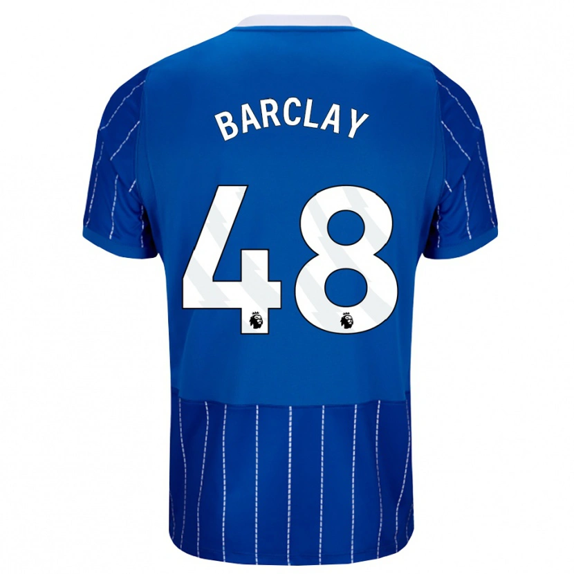 Danxen Damen Ben Barclay #48 Mittelblau Weiß Heimtrikot Trikot 2026/27 T-Shirt Österreich