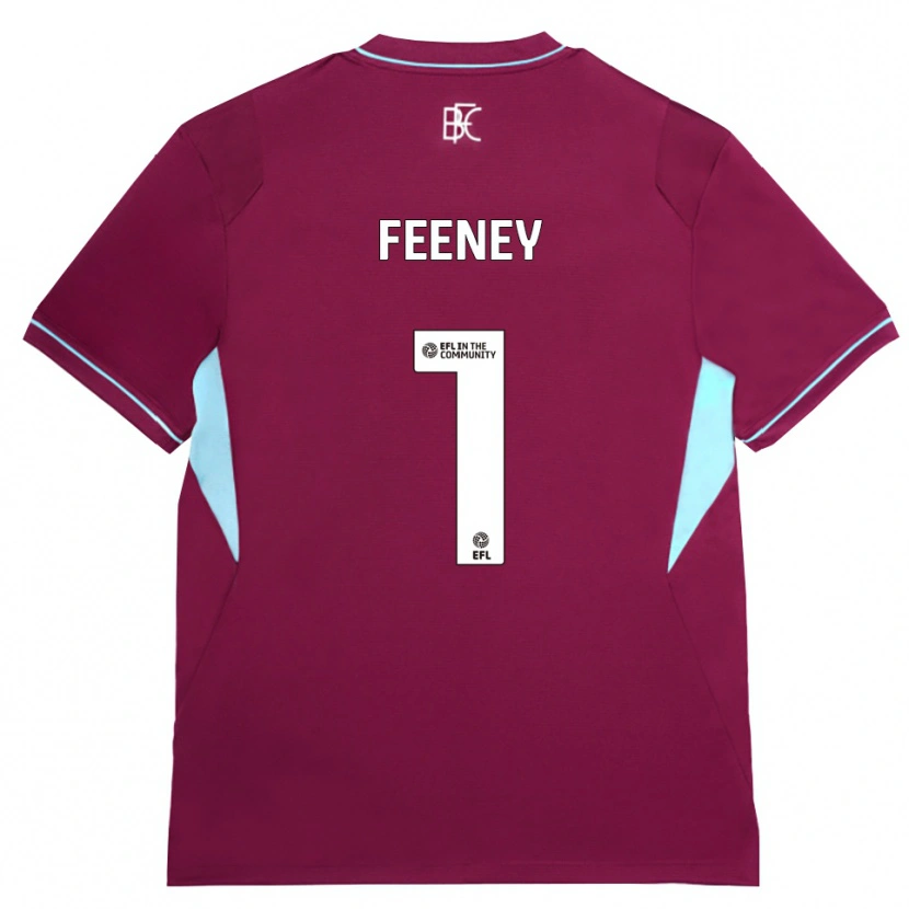 Danxen Damen Callum Feeney #1 Burgund Grün Heimtrikot Trikot 2026/27 T-Shirt Österreich