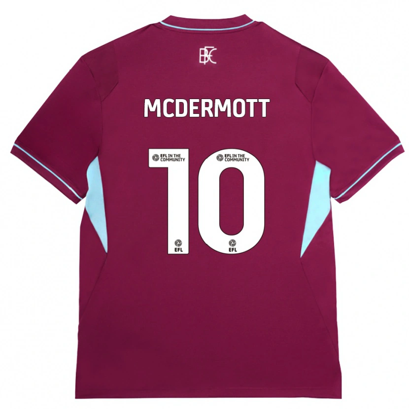 Danxen Damen Tommy Mcdermott #10 Burgund Grün Heimtrikot Trikot 2026/27 T-Shirt Österreich
