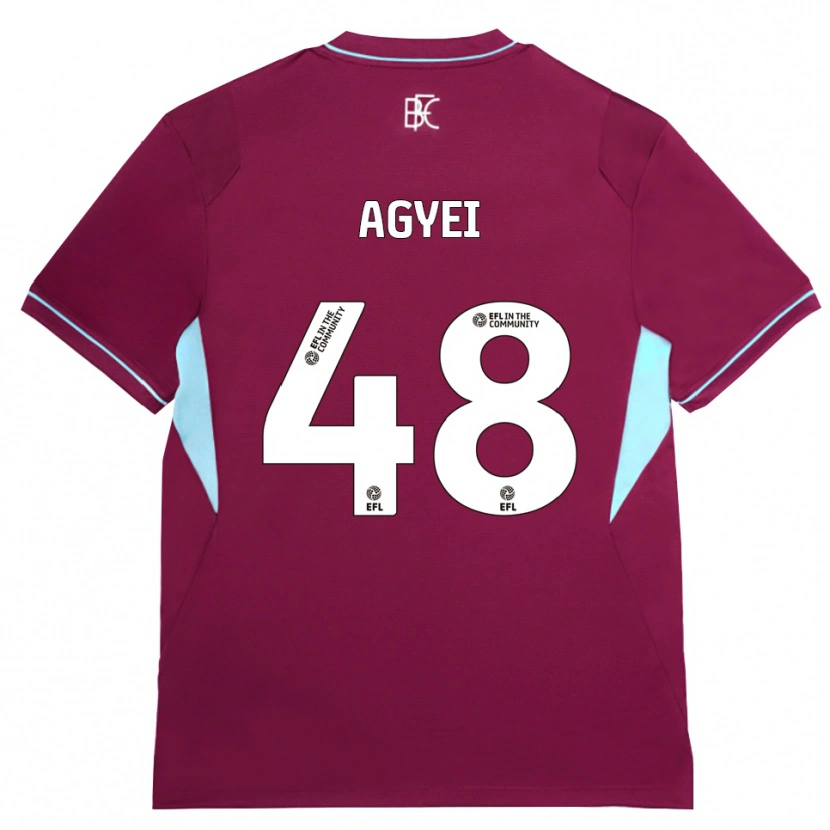Danxen Damen Enock Agyei #48 Burgund Grün Heimtrikot Trikot 2026/27 T-Shirt Österreich