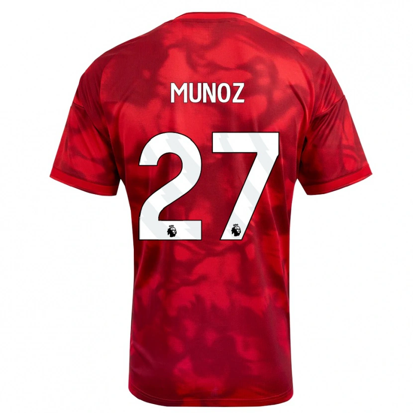 Danxen Damen Daniel Muñoz #27 Karmesin Weiß Heimtrikot Trikot 2026/27 T-Shirt Österreich