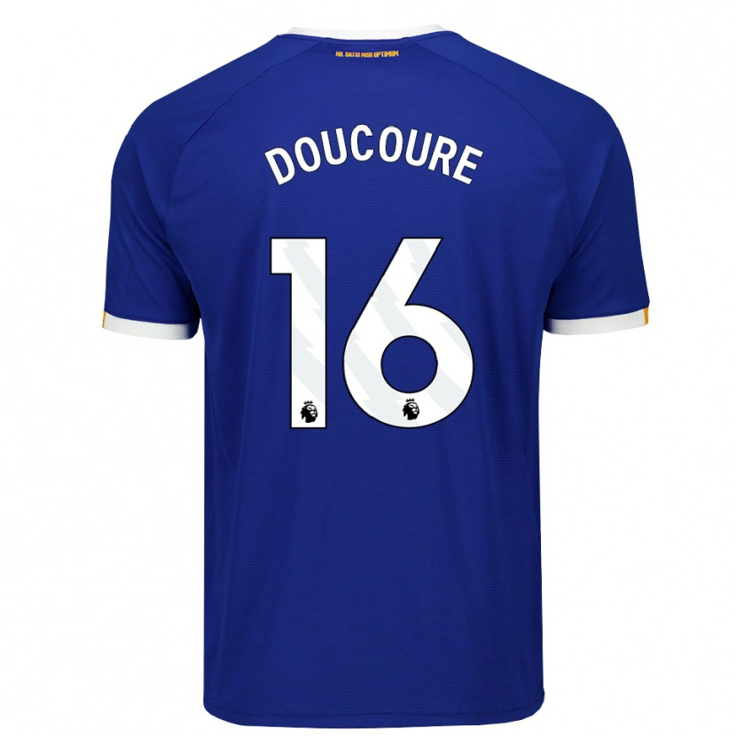 Danxen Damen Abdoulaye Doucoure #16 Blau Weiß Gelb Heimtrikot Trikot 2026/27 T-Shirt Österreich