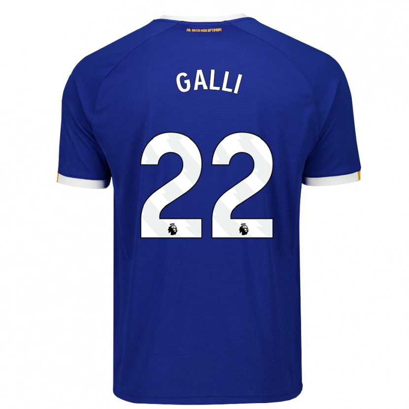 Danxen Damen Aurora Galli #22 Blau Weiß Gelb Heimtrikot Trikot 2026/27 T-Shirt Österreich