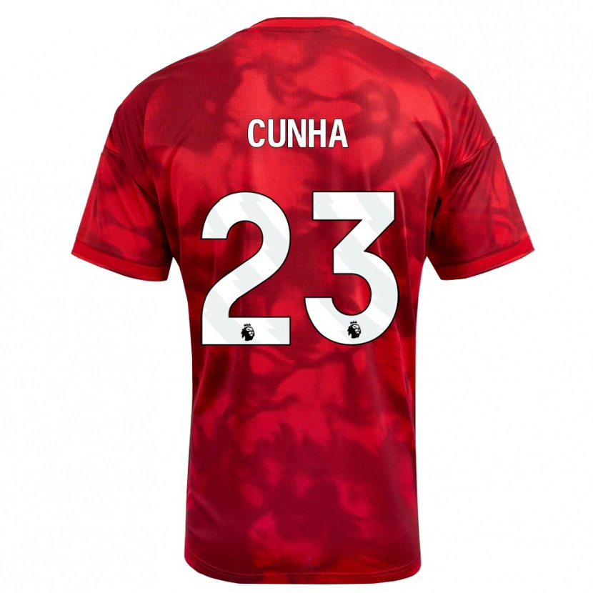 Danxen Damen Jair Cunha #23 Karmesin Weiß Heimtrikot Trikot 2026/27 T-Shirt Österreich