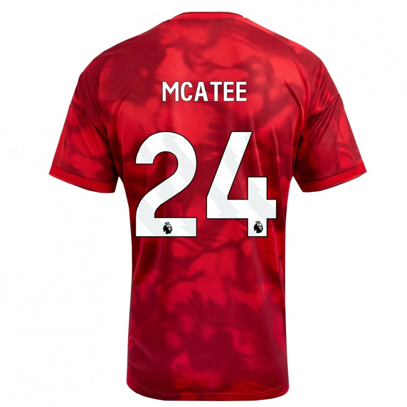 Danxen Damen James Mcatee #24 Karmesin Weiß Heimtrikot Trikot 2026/27 T-Shirt Österreich