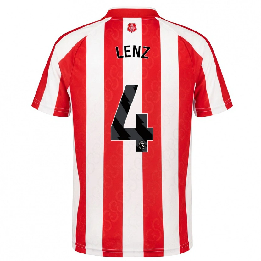 Danxen Damen Elias Lenz #4 Rot Weiß Schwarz Heimtrikot Trikot 2026/27 T-Shirt Österreich
