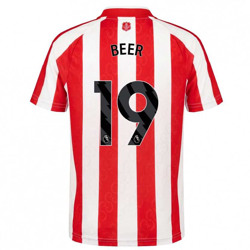 Danxen Damen Megan Beer #19 Rot Weiß Schwarz Heimtrikot Trikot 2026/27 T-Shirt Österreich