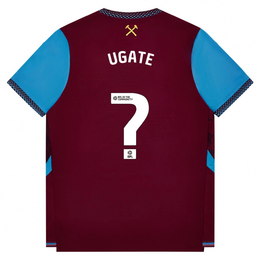 Danxen Damen Arnaldo Ugate #0 Burgund Kornblumenblau Heimtrikot Trikot 2026/27 T-Shirt Österreich
