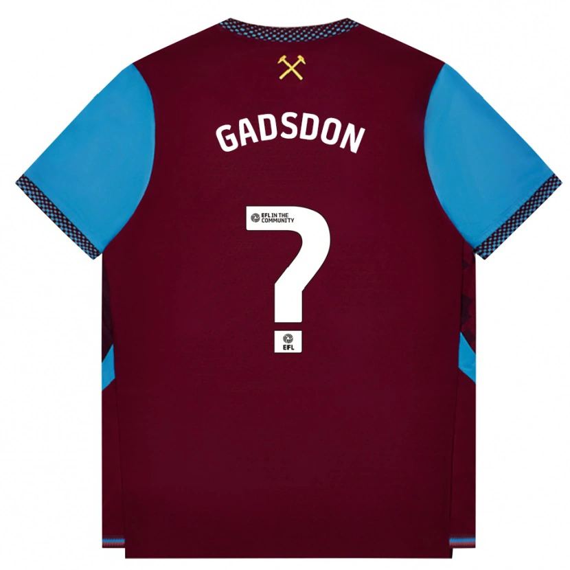 Danxen Damen Charles Gadsdon #0 Burgund Kornblumenblau Heimtrikot Trikot 2026/27 T-Shirt Österreich
