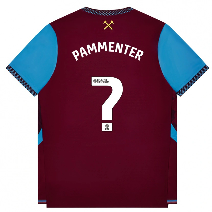 Danxen Damen Bailey Pammenter #0 Burgund Kornblumenblau Heimtrikot Trikot 2026/27 T-Shirt Österreich